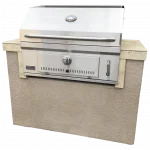 Kokomo St. Martin 4' Charcoal Built In BBQ Island