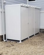Avcon Enclosures C1 46" - Four Sided Tripple Enclosure 80" White Walls - Image 9