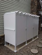 Avcon Enclosures C1 46" - Four Sided Tripple Enclosure 80" White Walls - Image 3