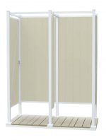 Avcon Enclosures D2 36" X 36" - Three Sided Double Enclosure 80" Walls - Image 4