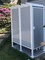 Avcon Enclosures D2 36" X 36" - Three Sided Double Enclosure 80" Walls - Image 5