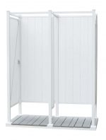 Avcon Enclosures D2 36" X 36" - Three Sided Double Enclosure 80" Walls - Image 13