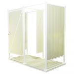 Avcon Enclosures D2 46" X 46" - Three Sided Double Enclosure 80" Walls - Image 3