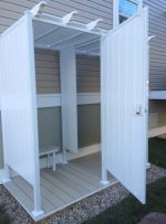 Avcon Enclosures D2 46" X 46" - Three Sided Double Enclosure 80" Walls - Image 9