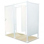 Avcon Enclosures D2 46" X 46" - Three Sided Double Enclosure 80" Walls - Image 10