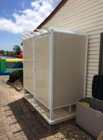 Avcon Enclosures D1 46" X 46" - Three Sided Double Enclosure 80" Walls - Image 2