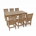 Anderson Teak 7-Pieces Sonoma Rectangular Dining Set - Image 2