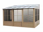 Gazebo Penguin - Florence - Wall Mounted Solarium 8x12 Metal Roof - Image 2