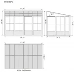 Gazebo Penguin - Florence - Wall Mounted Solarium 8x12 Metal Roof - Image 11