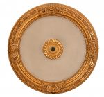36in Gold Beige Medallion