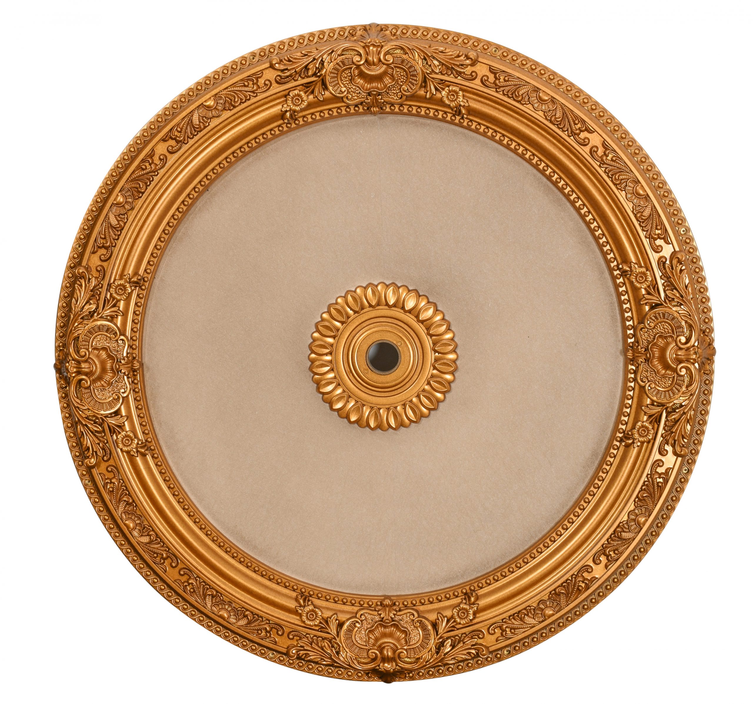 12023903 36in Gold Beige Medallion - Image 1