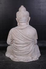 Enlightened Seated Buddha 4 ft in Aged Stone Finish - Image 4